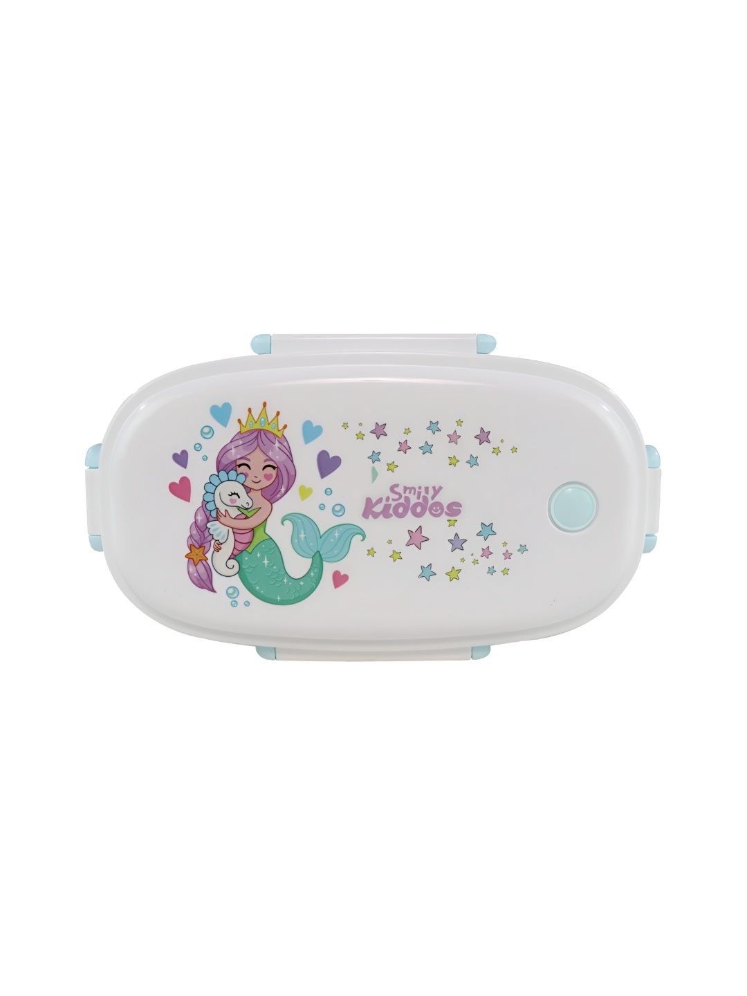 

Smily Kiddos Blue & White Plastic Dishwasher Safe Lunch Box