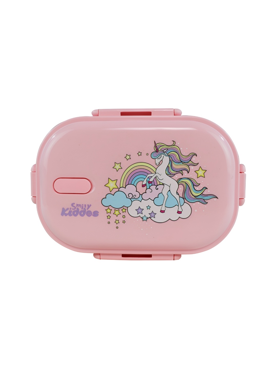 

Smily Kiddos Pink & White Printed Dishwasher Safe Lunch Box