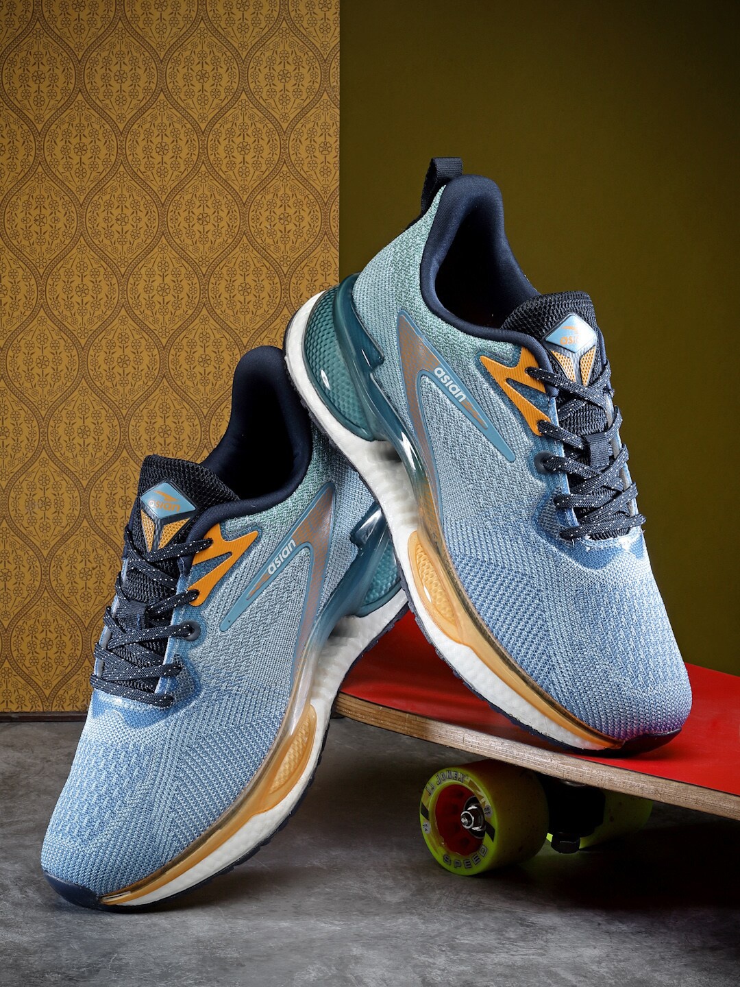 

ASIAN TITANIUM-02 Men Mesh Running Shoes, Blue