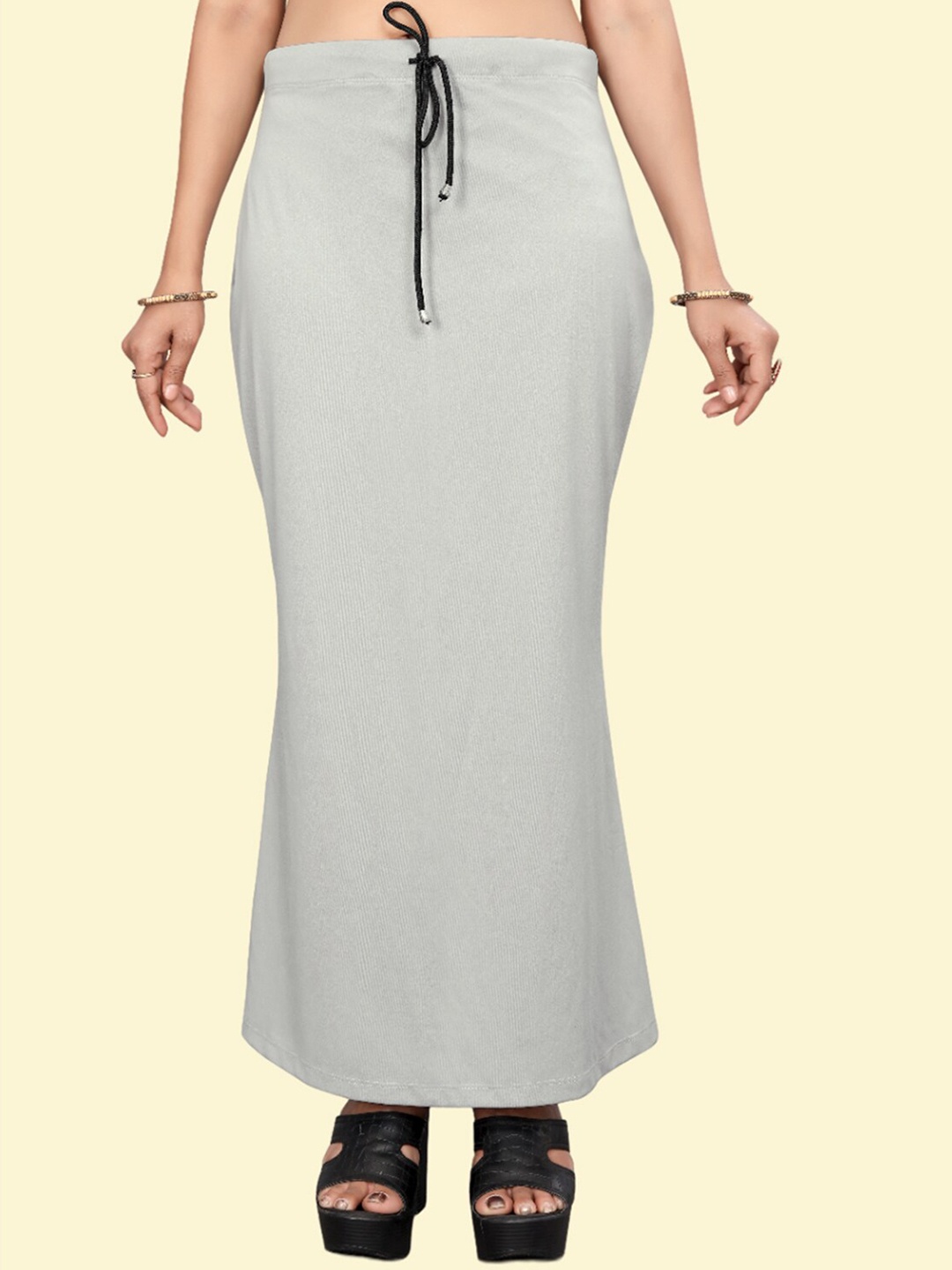 

Leeza Store Skin-Friendly Stretchable Saree Shapewear, Grey