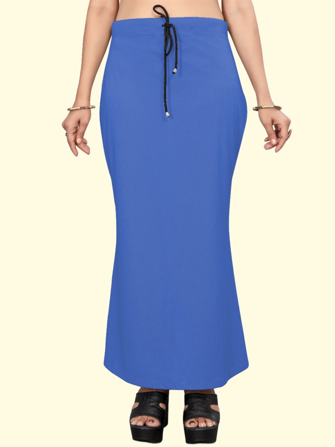 

Leeza Store Skin-Friendly Stretchable Saree Shapewear, Blue