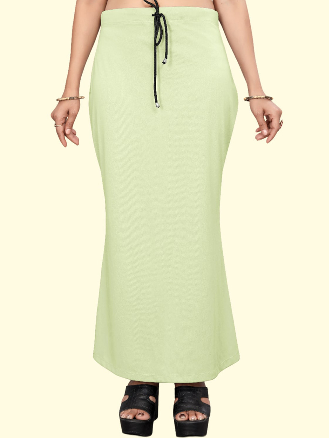 

Leeza Store Skin-Friendly Stretchable Saree Shapewear, Green