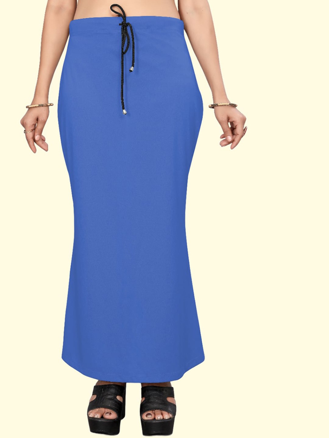 

Leeza Store Skin-Friendly Stretchable Saree Shapewear, Blue