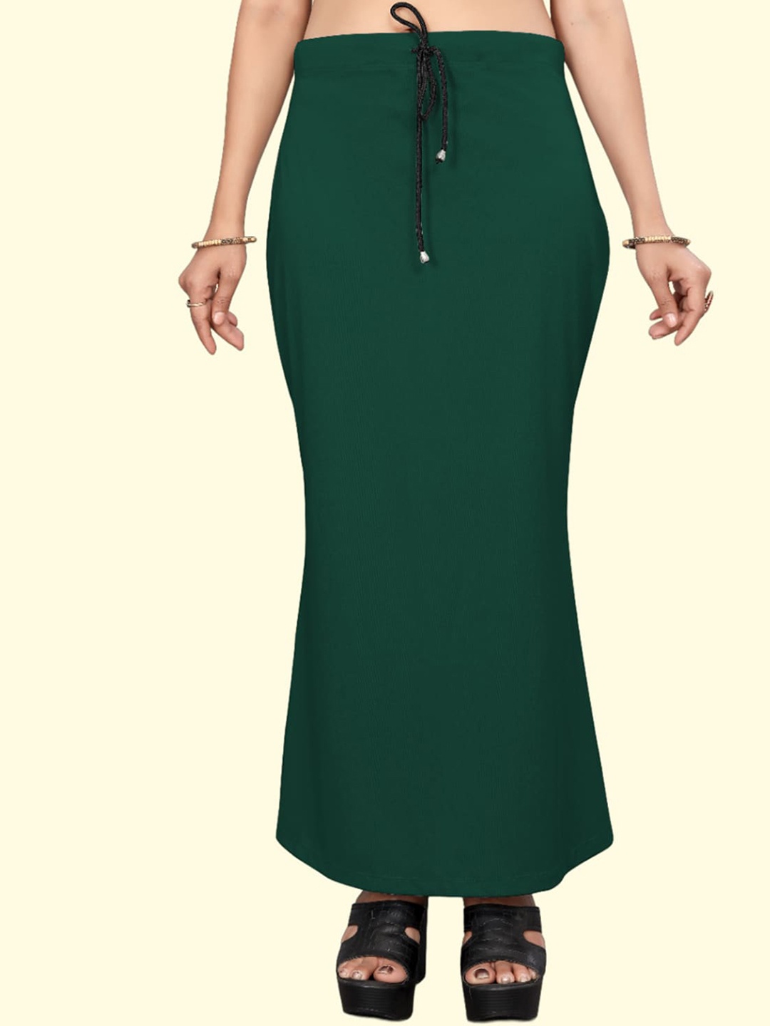 

Leeza Store Skin-Friendly Stretchable Saree Shapewear, Green