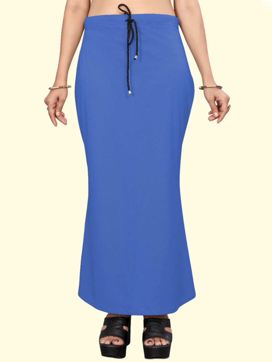 

Leeza Store Skin-Friendly Stretchable Saree Shapewear, Blue