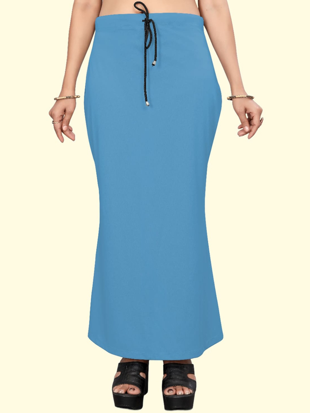 

Leeza Store Skin-Friendly Stretchable Saree Shapewear, Blue