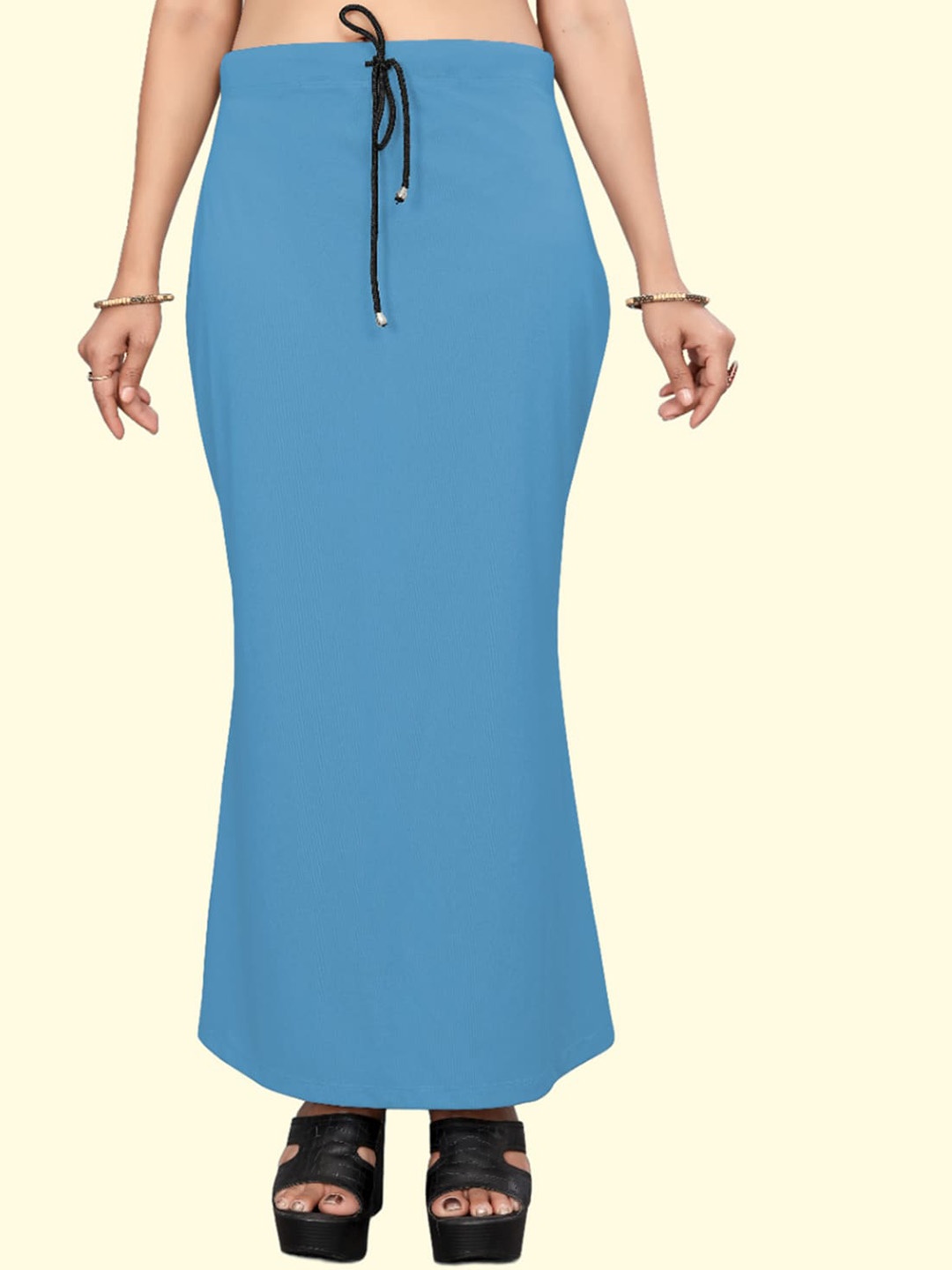 

Leeza Store Skin-Friendly Stretchable Saree Shapewear, Blue