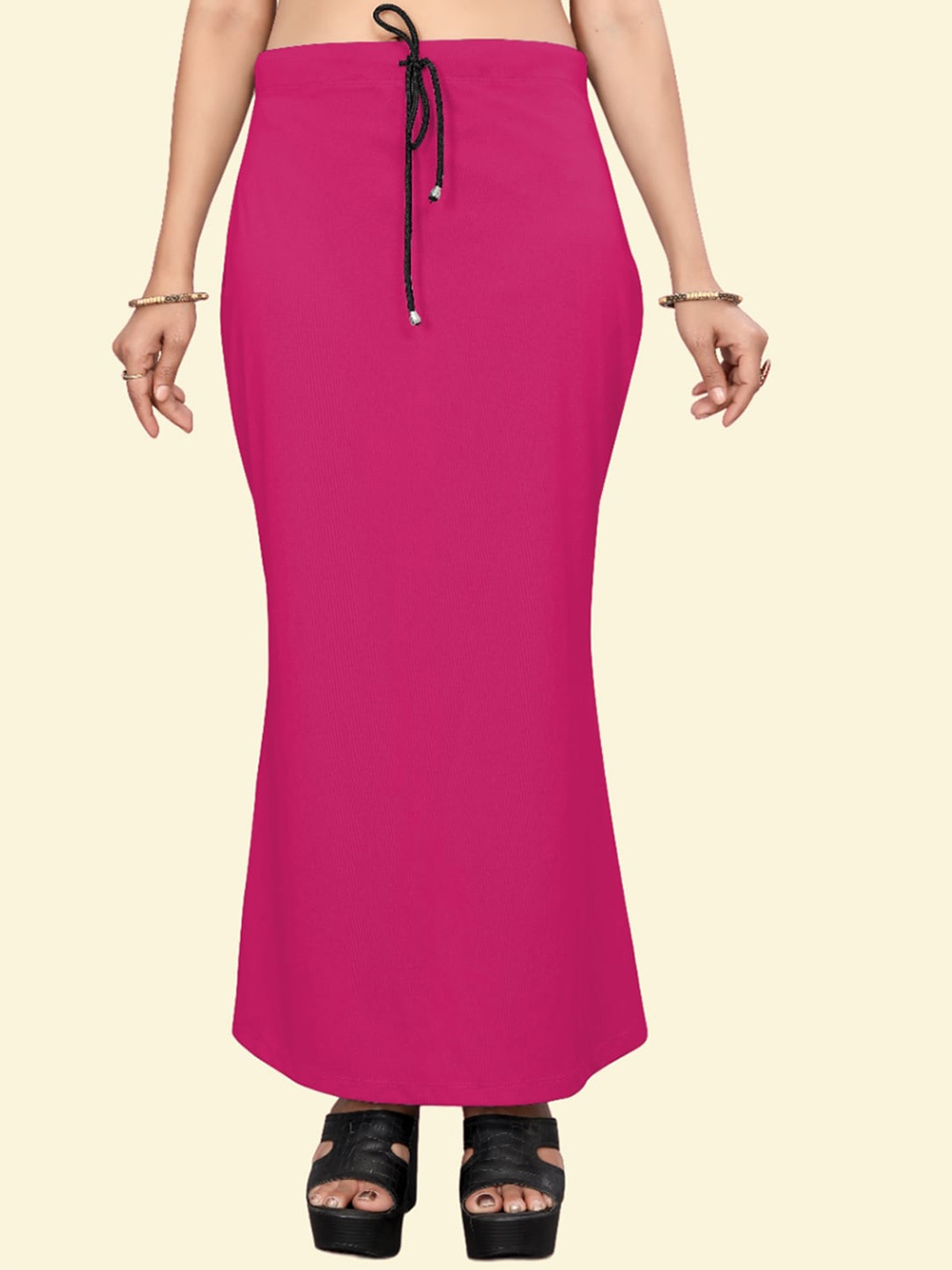 

Leeza Store Skin-Friendly Stretchable Saree Shapewear, Pink