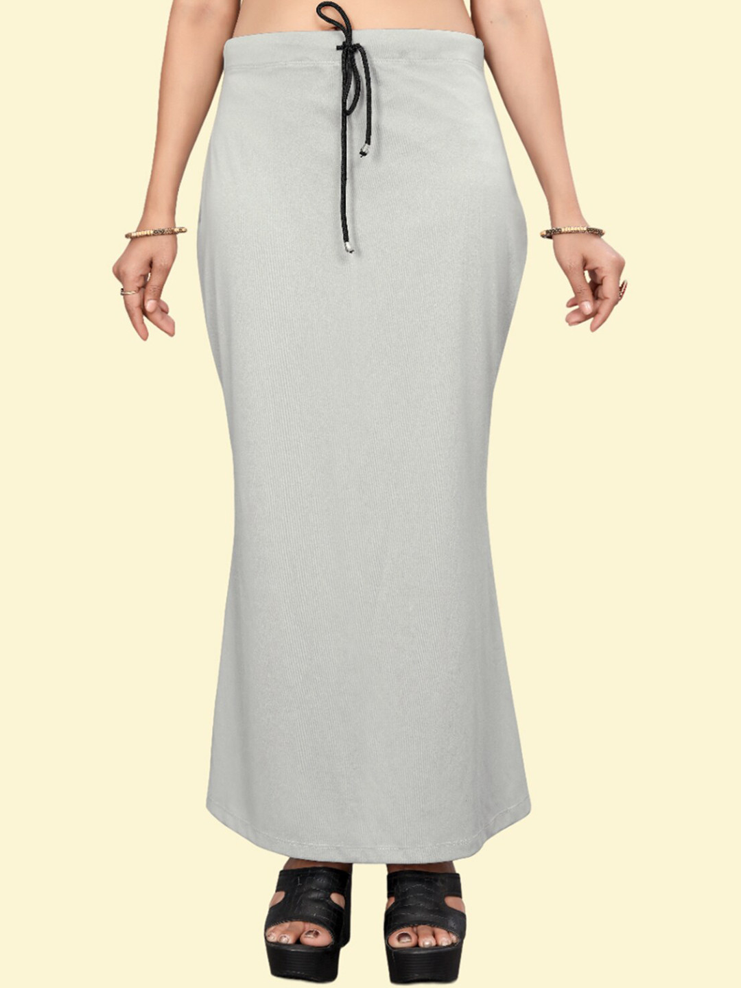 

Leeza Store Skin-Friendly Stretchable Saree Shapewear, Grey