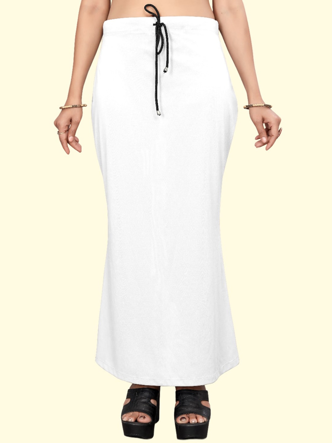 

Leeza Store Skin-Friendly Stretchable Saree Shapewear, White