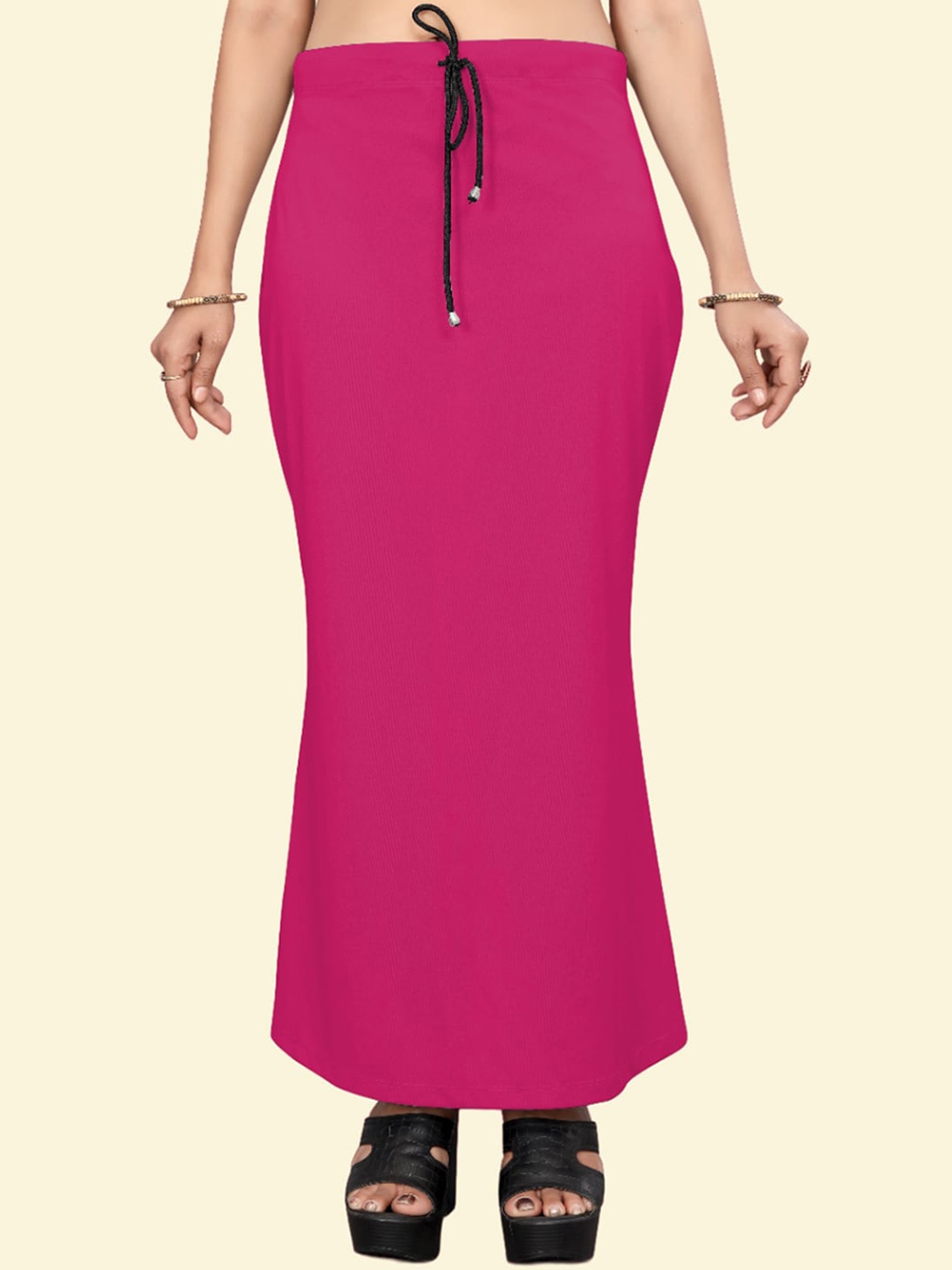 

Leeza Store Skin-Friendly Stretchable Saree Shapewear, Pink