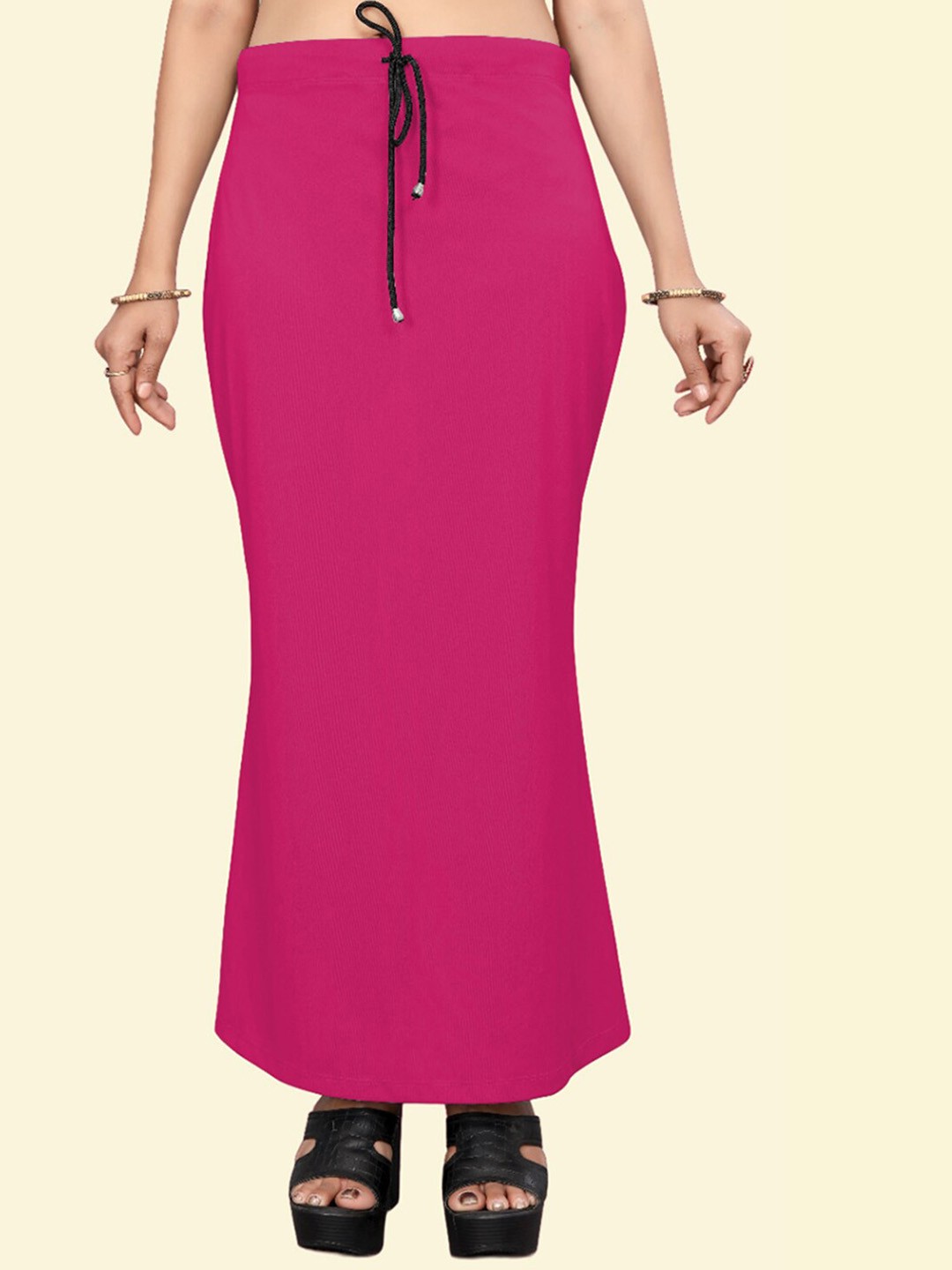 

Leeza Store Skin-Friendly Stretchable Saree Shapewear, Pink