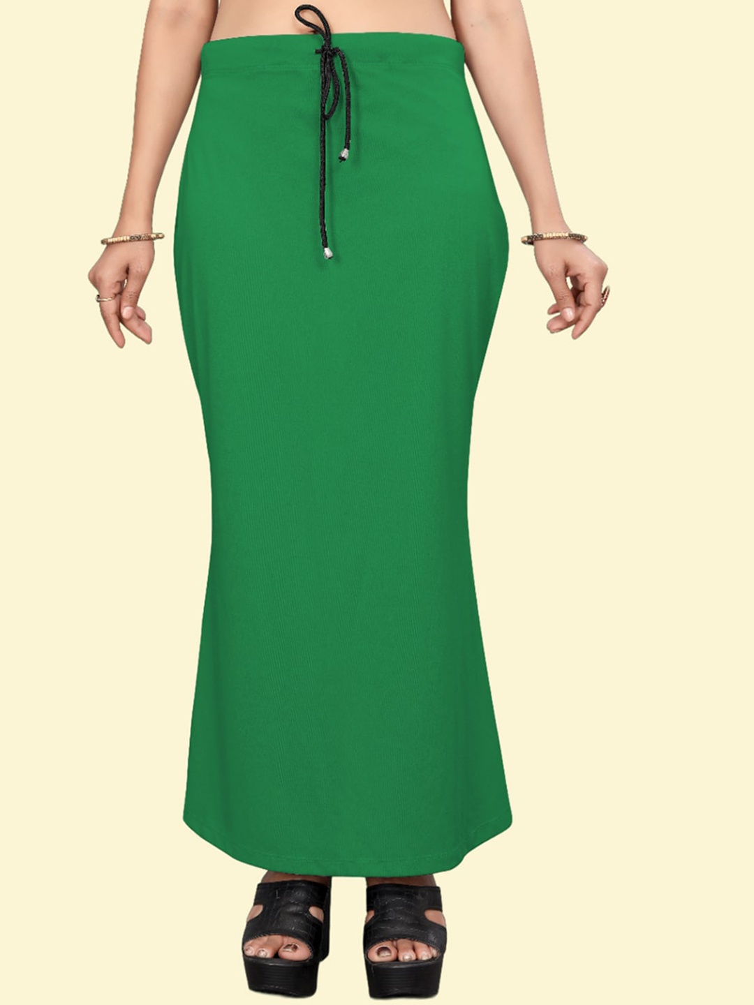 

Leeza Store Skin-Friendly Stretchable Saree Shapewear, Green