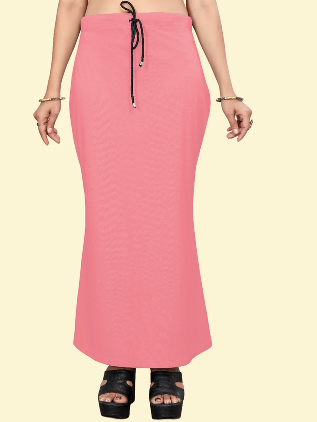 

Leeza Store Skin-Friendly Stretchable Saree Shapewear, Pink