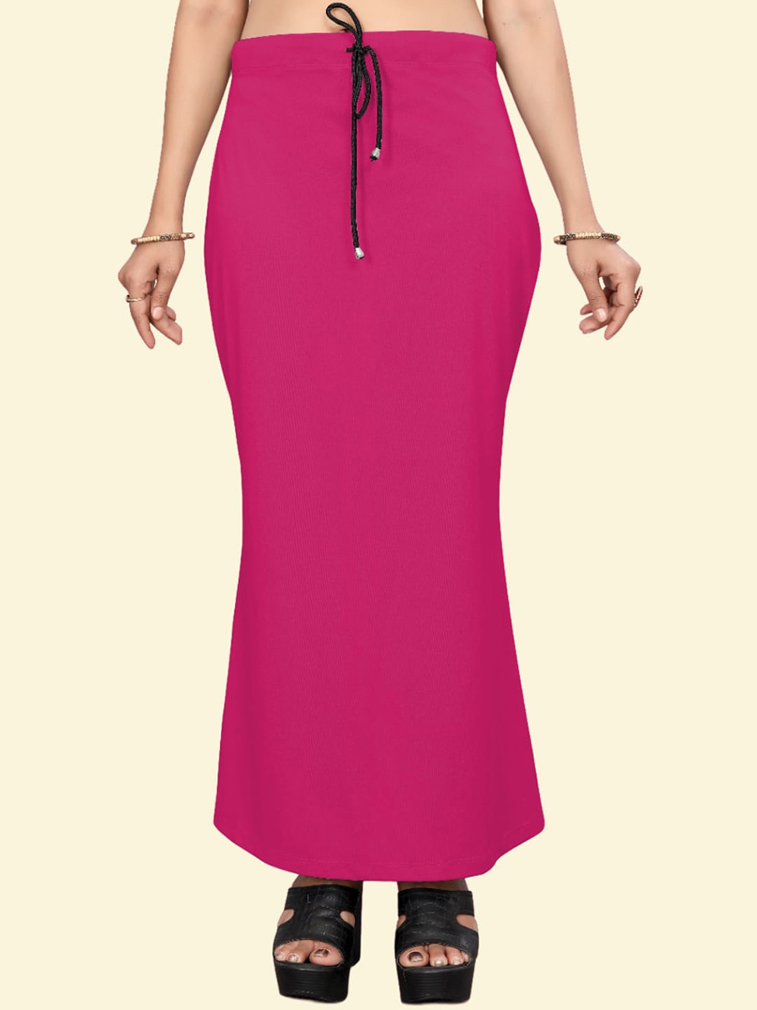 

Leeza Store Skin-Friendly Stretchable Saree Shapewear, Pink
