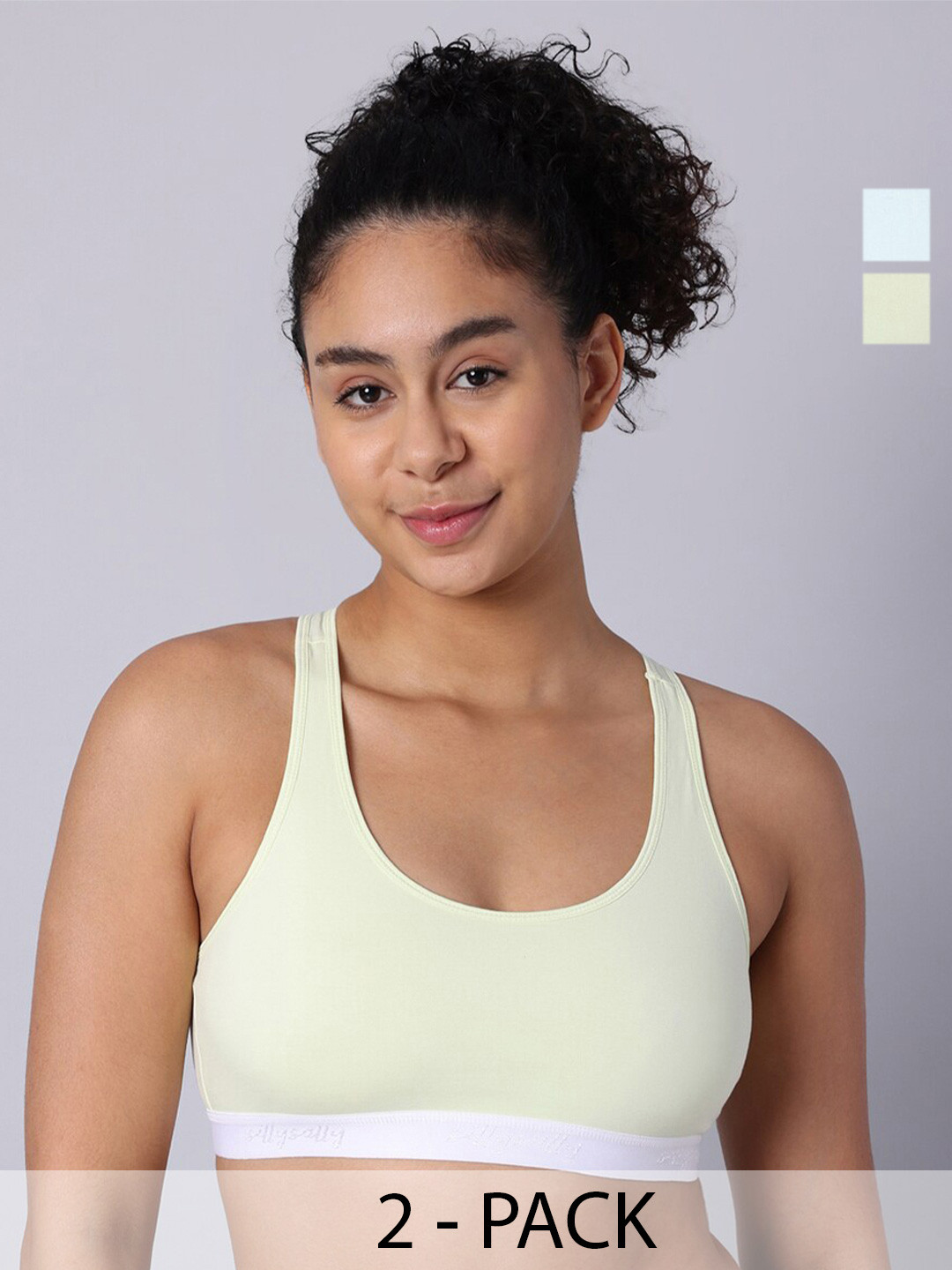 

Sillysally Pack Of 3 Full Coverage Non Padded Everyday Bras With All Day Comfort, Peach