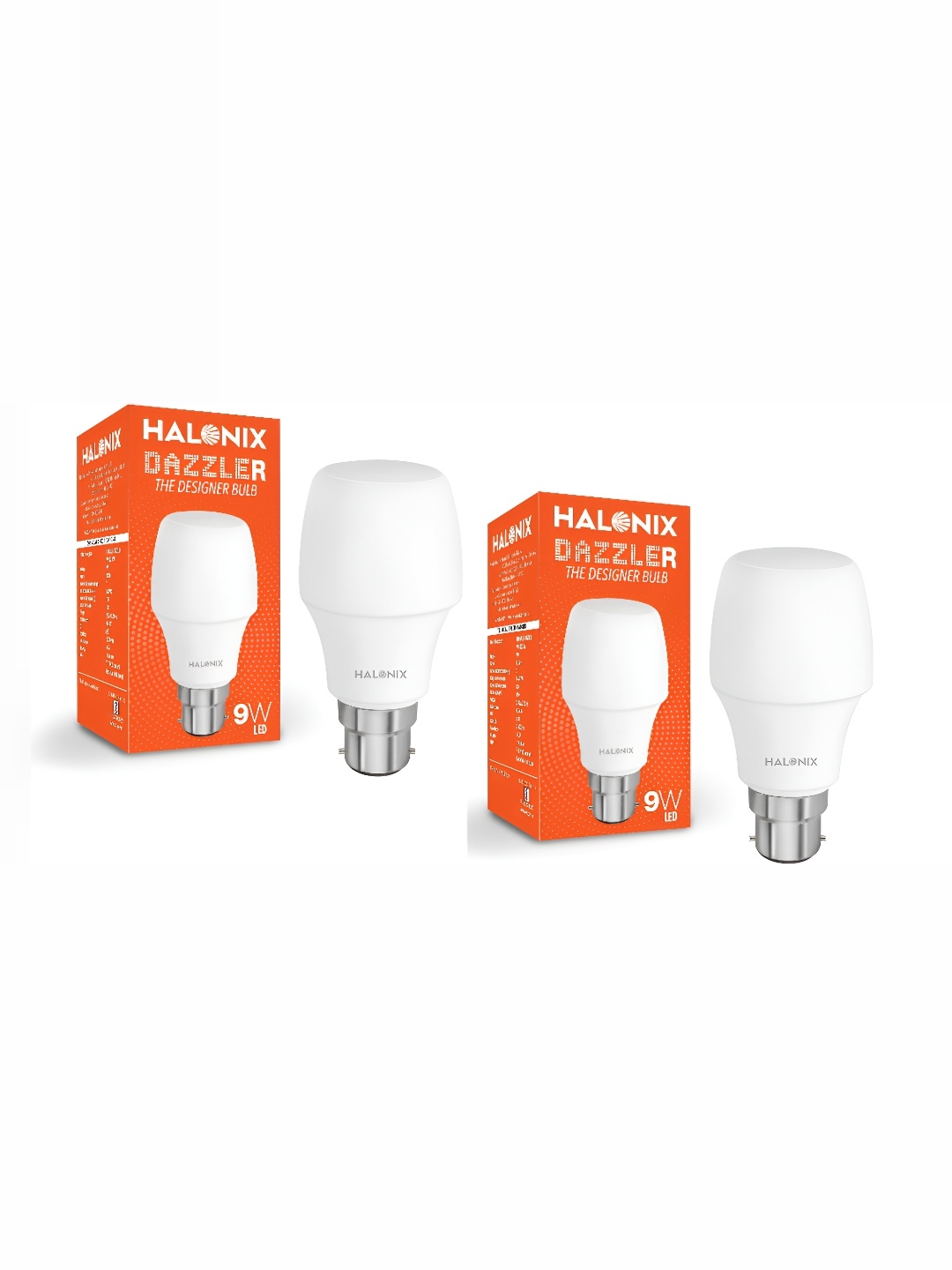 

Halonix Dazzler 2 Pieces White Ceiling Bulbs