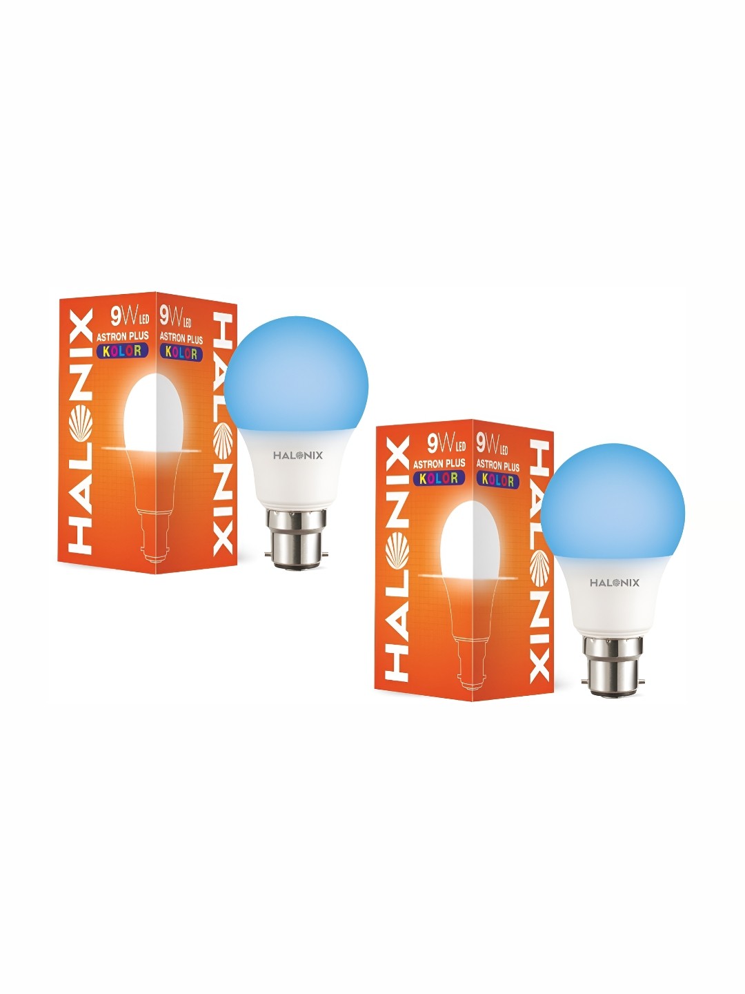 

Halonix Blue & White 2 Pieces Contemporary Bell Shaped Wall Lamps