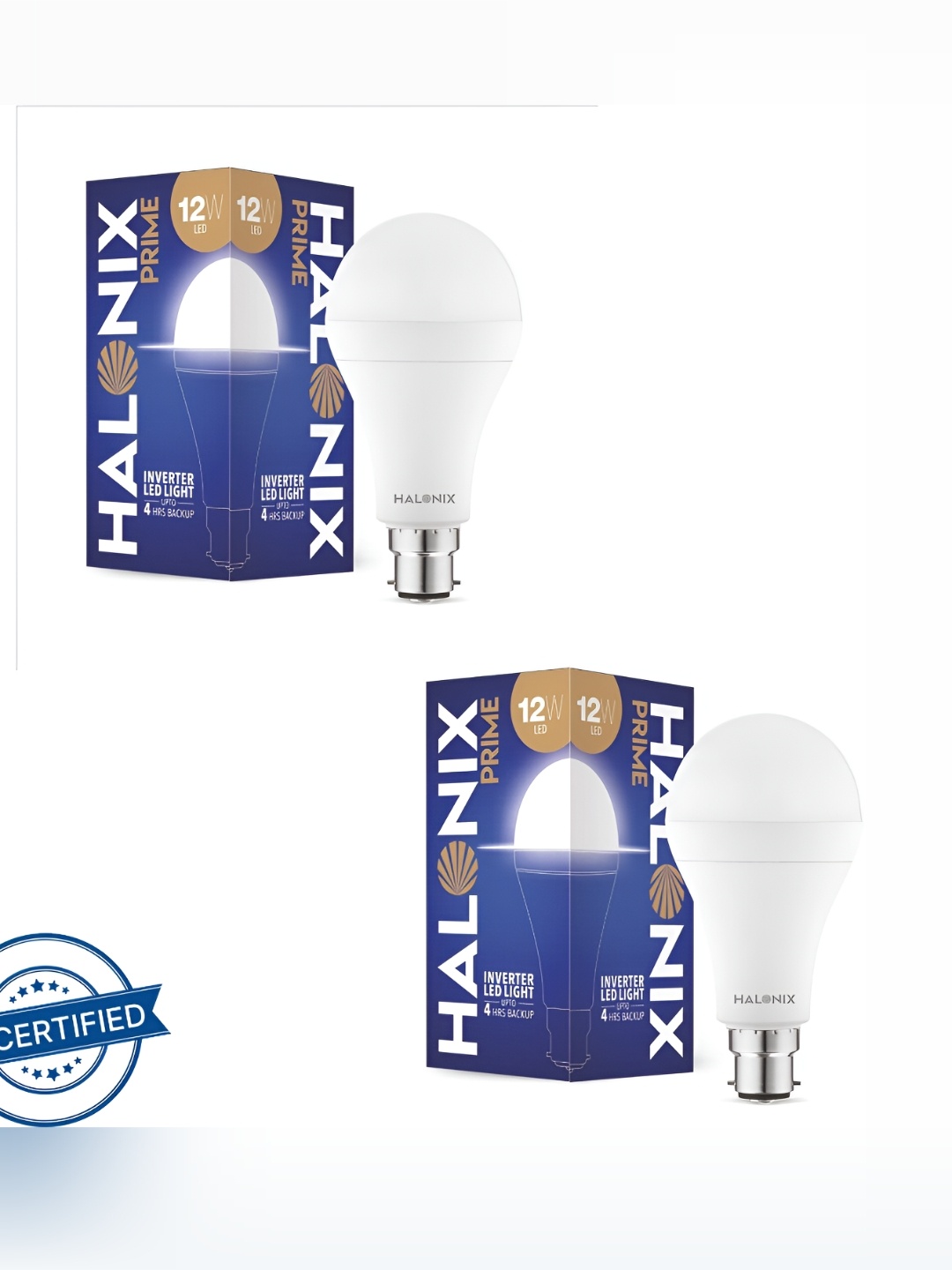 

Halonix White 2 Pieces Contemporary Bell Shaped Wall Lamps