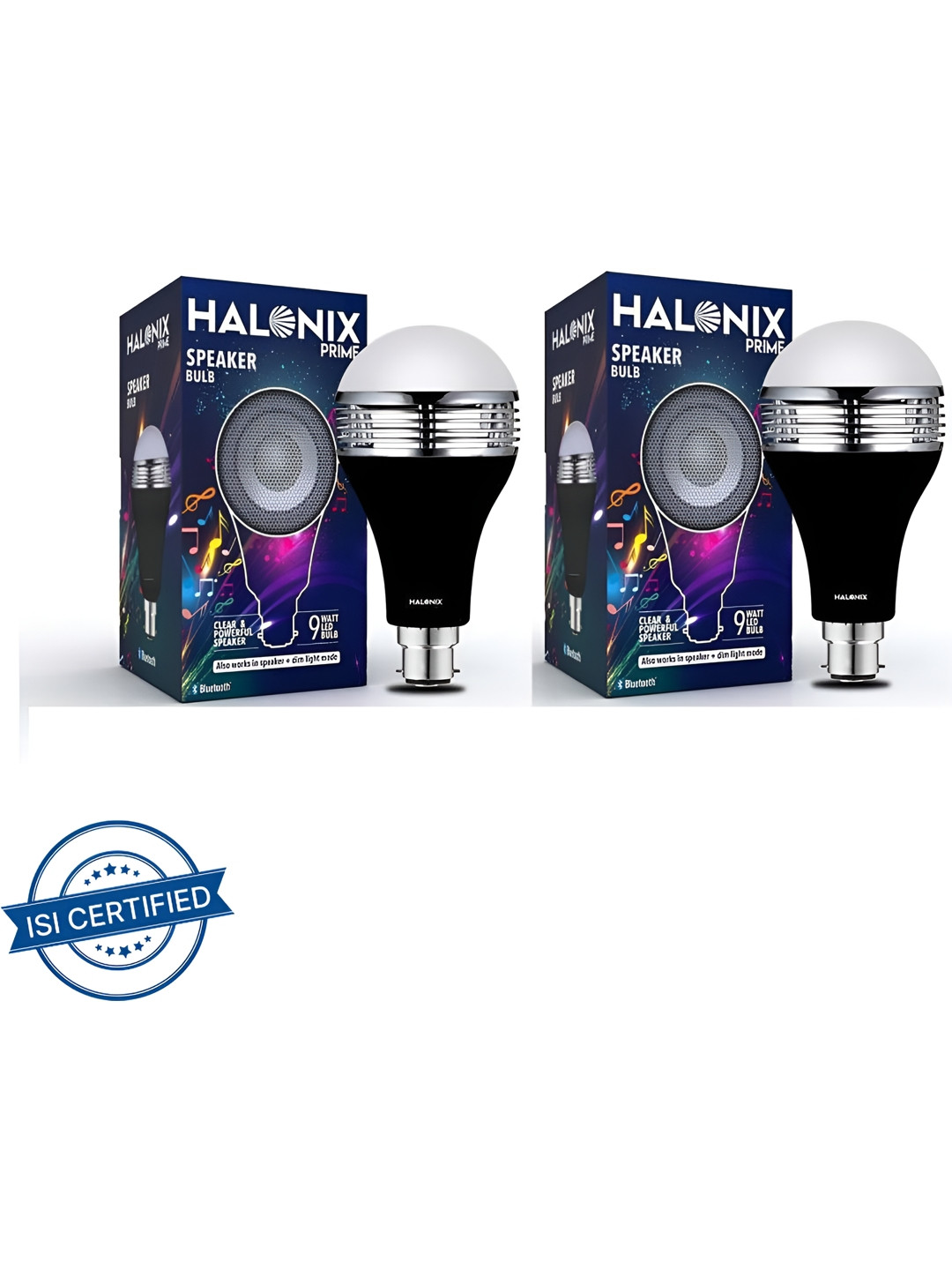 

Halonix White & Black 2 Pieces Contemporary Bell Shaped Wall Lamps