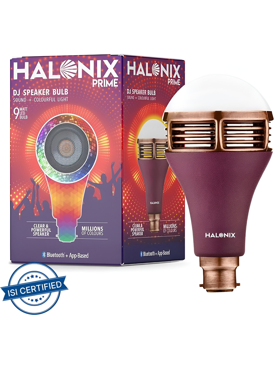 

Halonix White & Burgundy Contemporary Bell Shaped Wall Lamp
