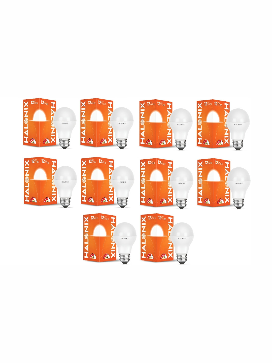 

Halonix White 10 Pieces Contemporary Bell Shaped Wall Lamps