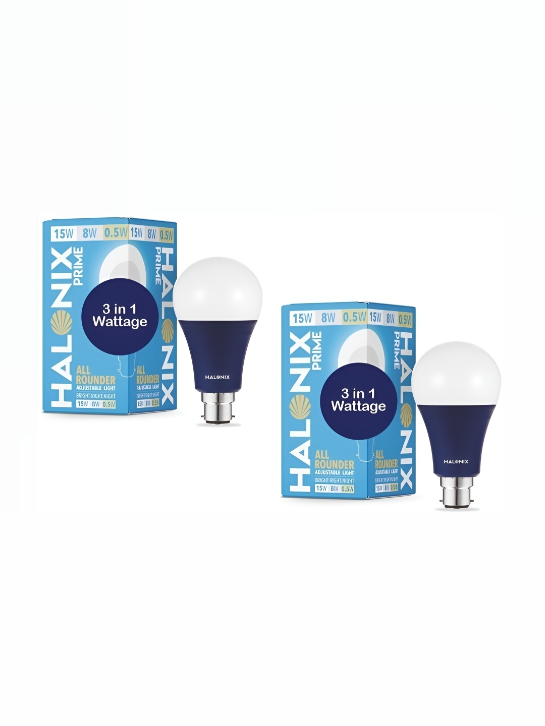 

Halonix White & Blue 2 Pieces Contemporary Bell Shaped Wall Lamps