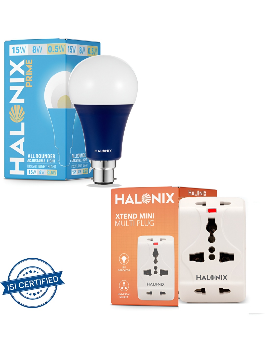 

Halonix White & Blue Contemporary Bell Shaped Wall Lamp