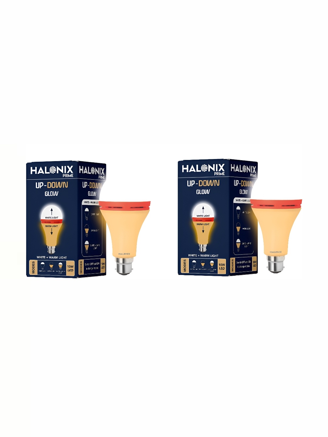 

Halonix White & Yellow 2 Pieces Metal Traditional Ceiling Lamps