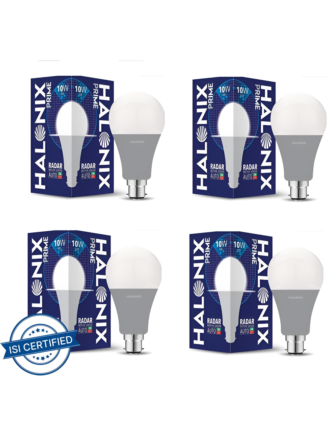 

Halonix White & Grey 4 Pieces Metal Contemporary Ceiling Lamps