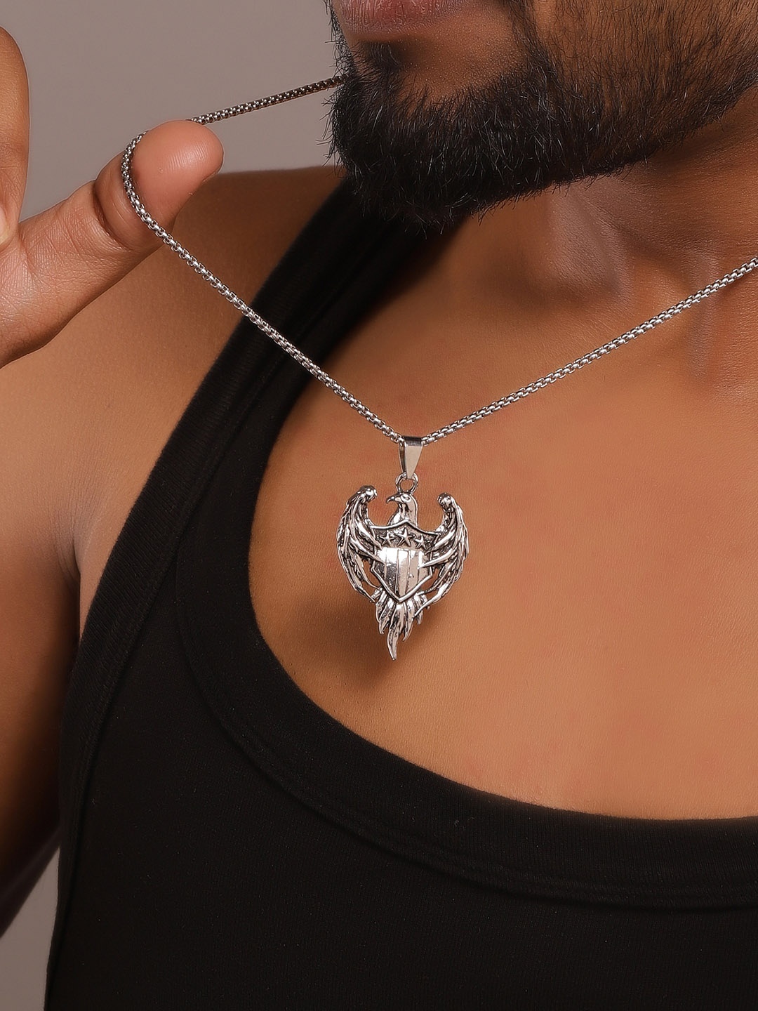 

Roadster Silver-Plated Contemporary Pendants with Chains