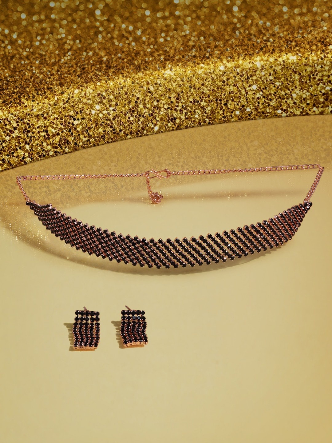 

AMI Rose Gold Plated Jewellery Set