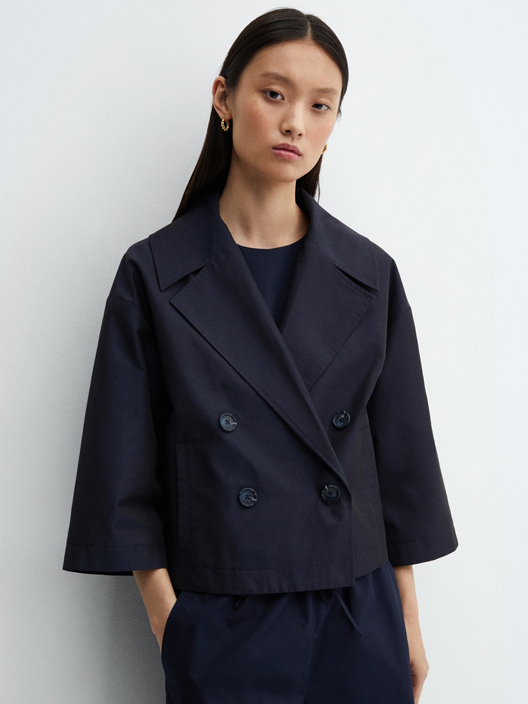 

MANGO Tailored Jacket, Black