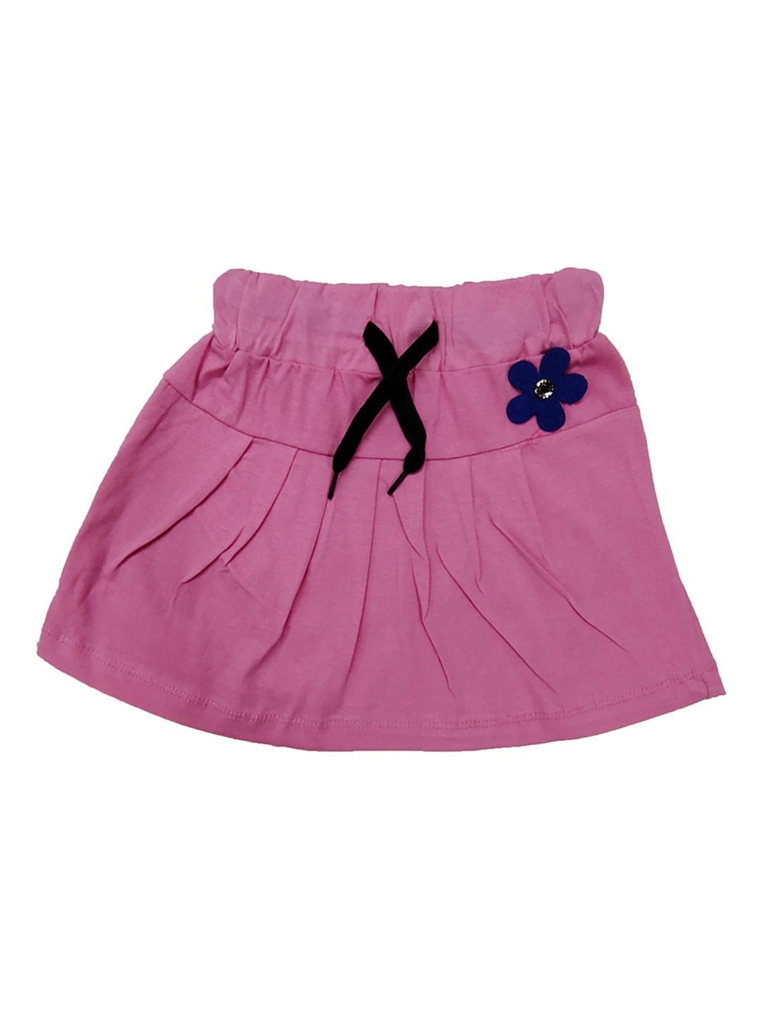 

BAESD Girls Pure Cotton Pleated Knee Length Skort, Pink