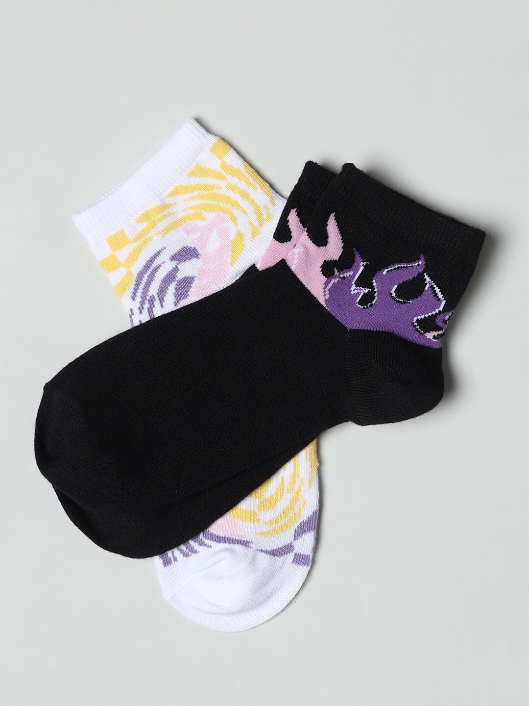 

ONLY Pack Of 2 Printed Ankle Length Socks, Lavender