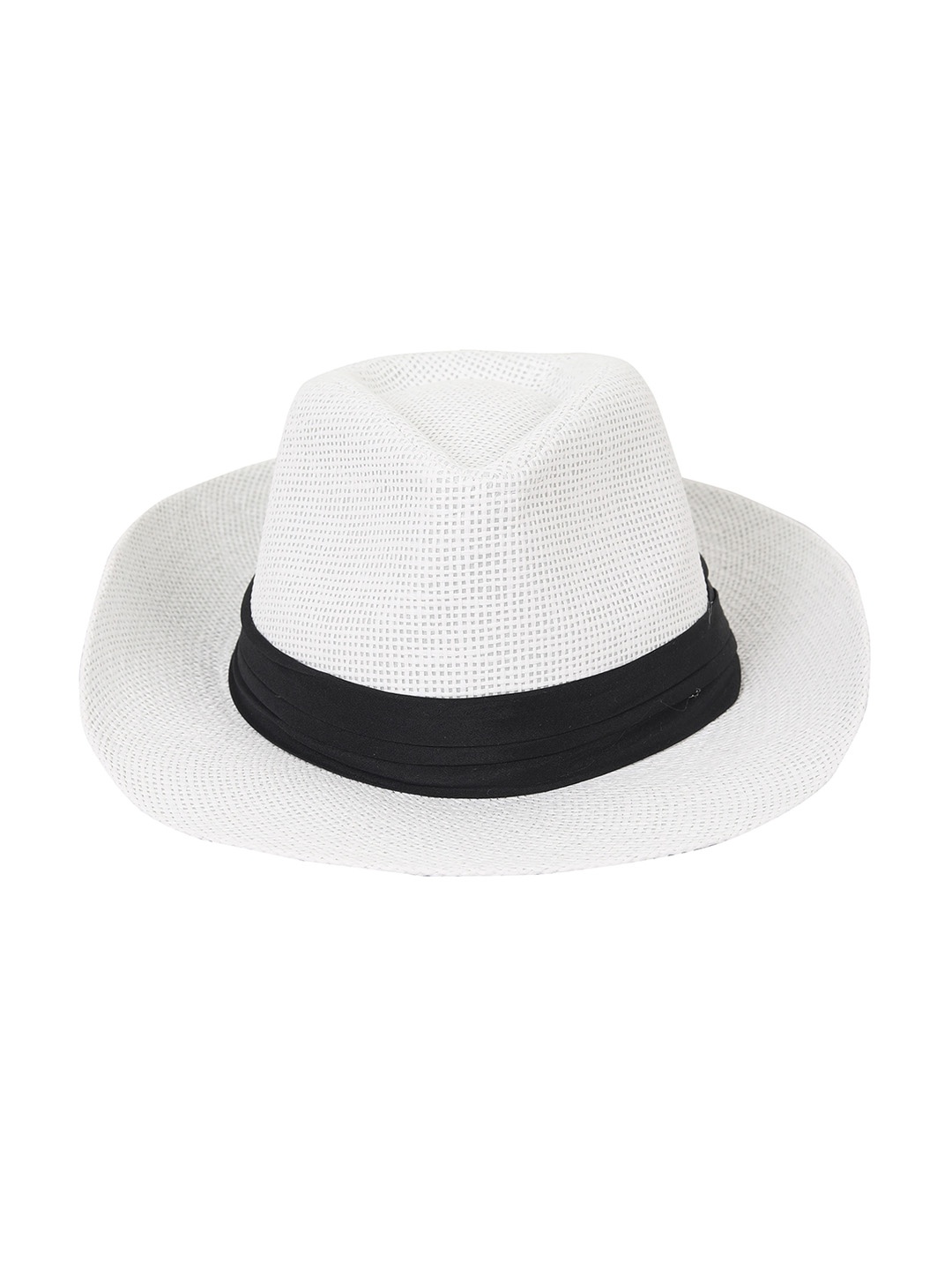 

FabSeasons Men Trilby Hat, White