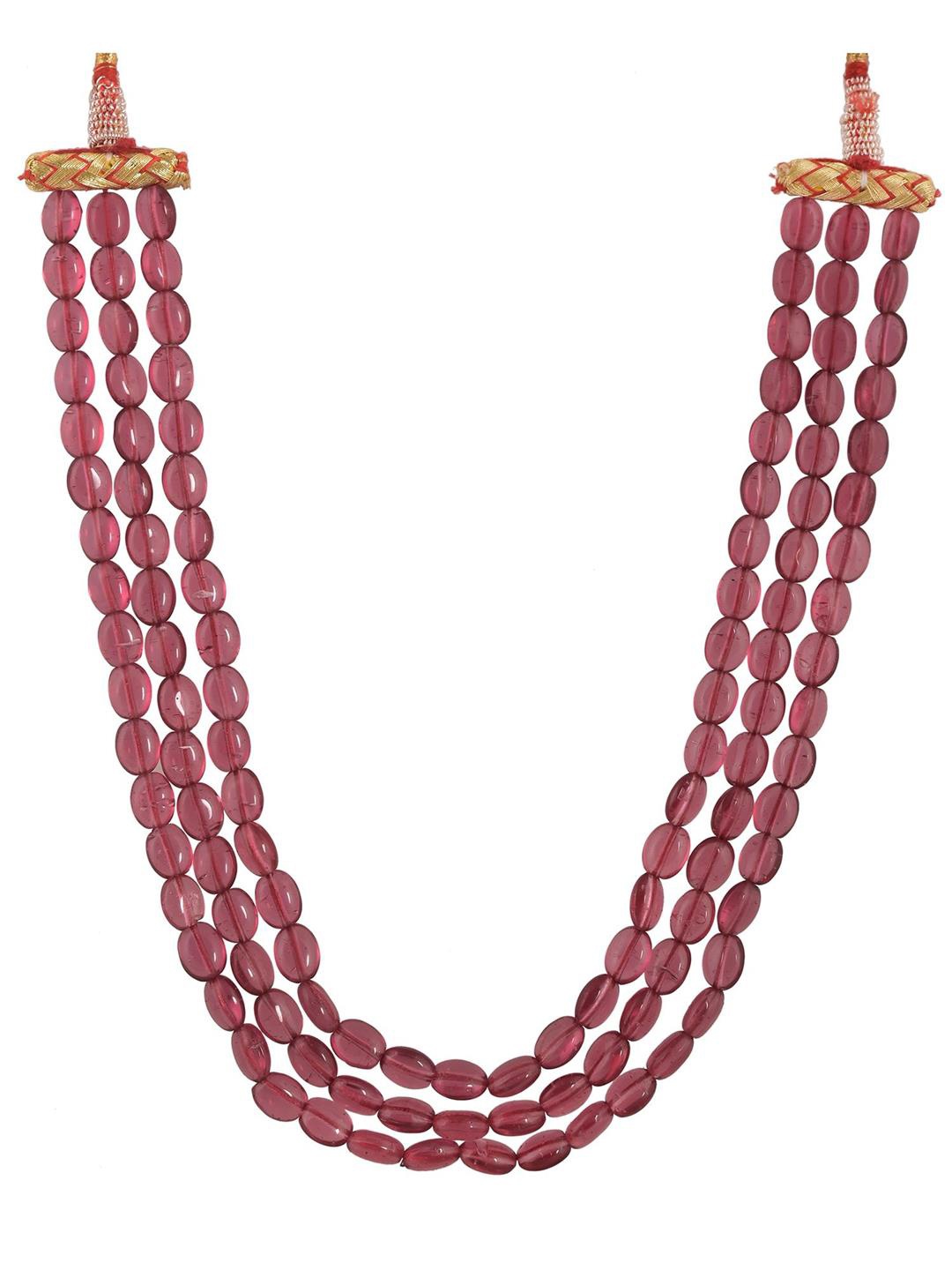 

RATNAVALI JEWELS Statement Layered Necklace, Gold
