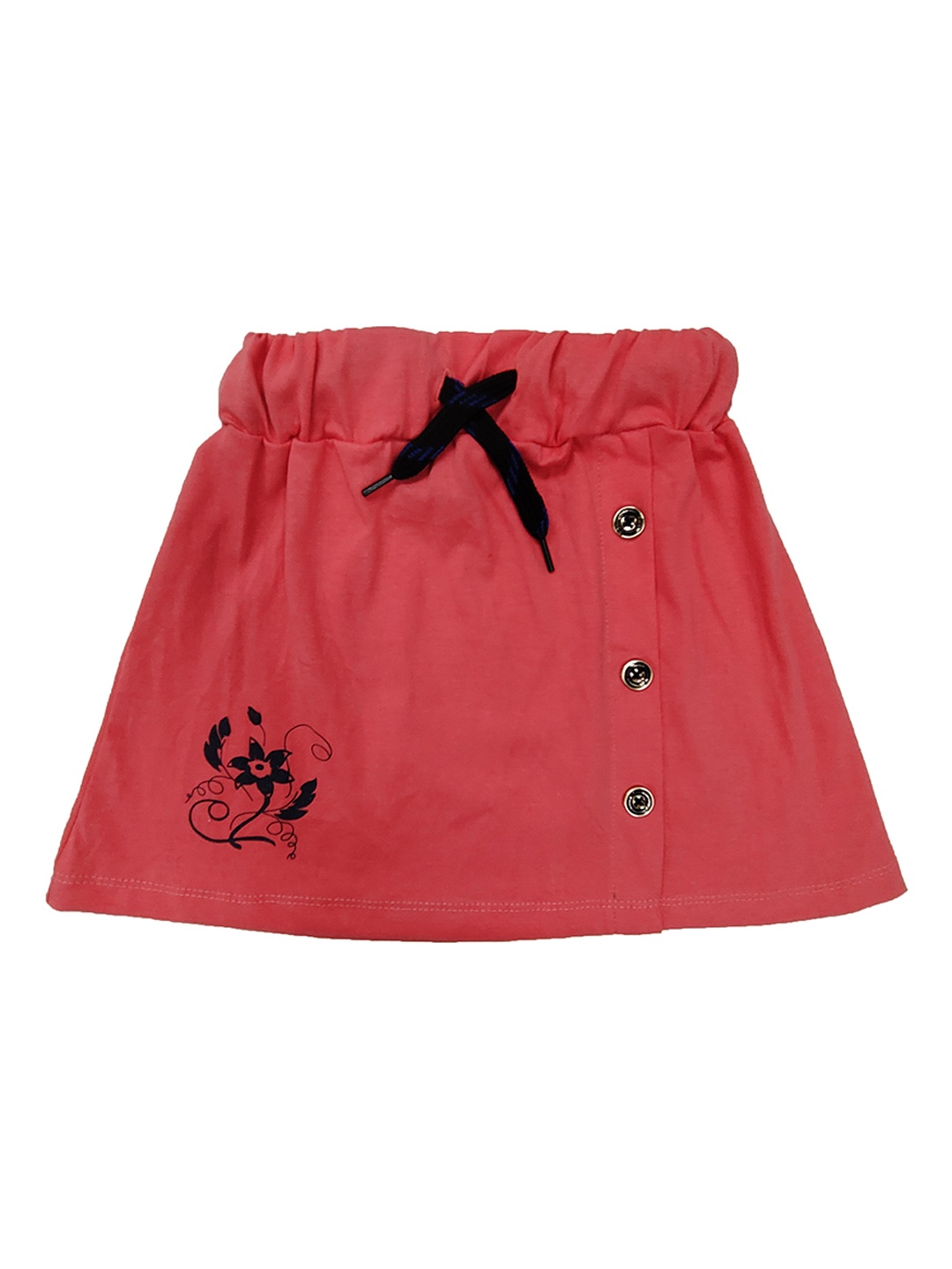 

BAESD Girls Graphic Printed Pure Cotton A-line Skirt, Coral