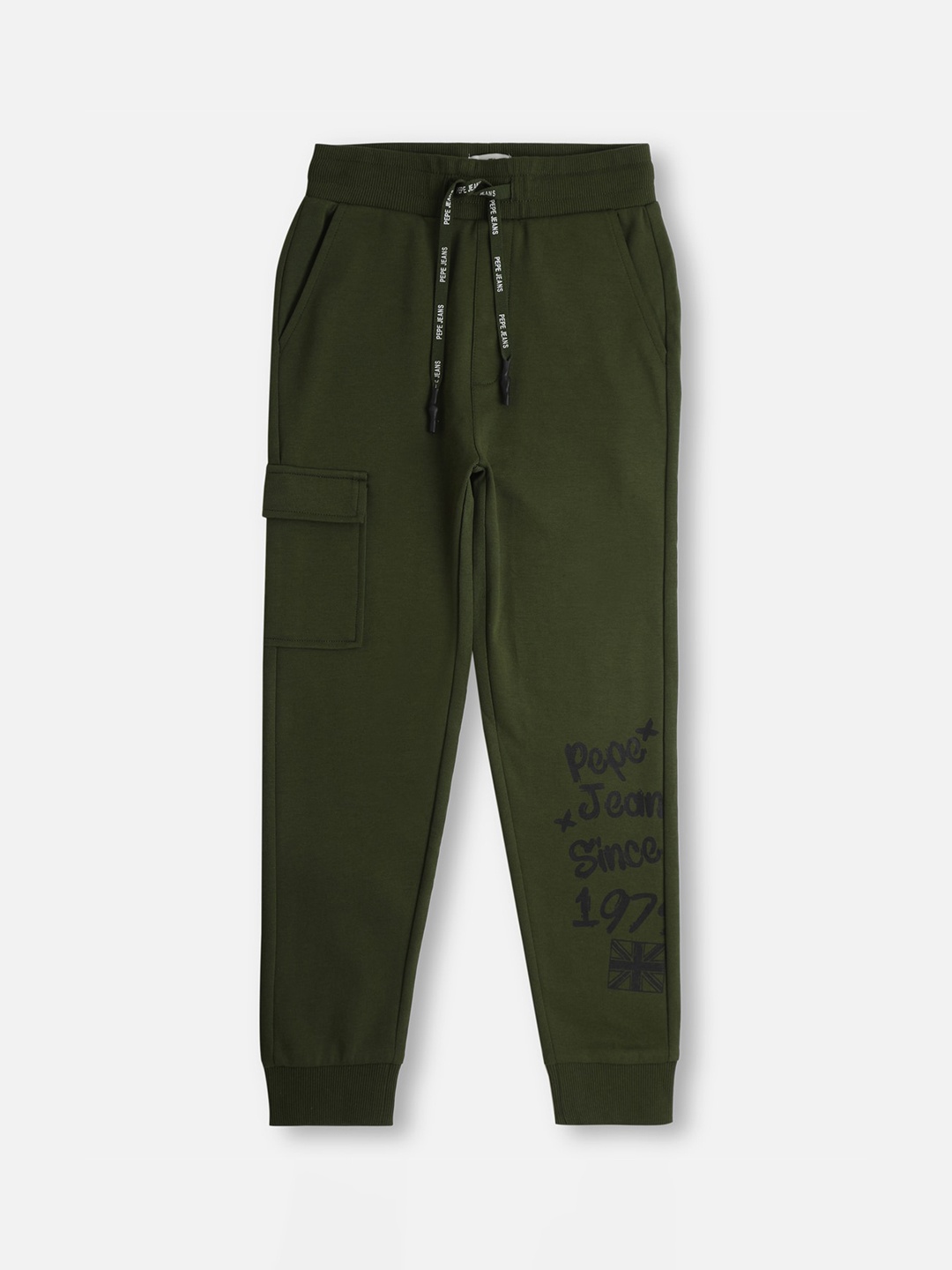 

Pepe Jeans Boys Mid Rise Joggers, Green