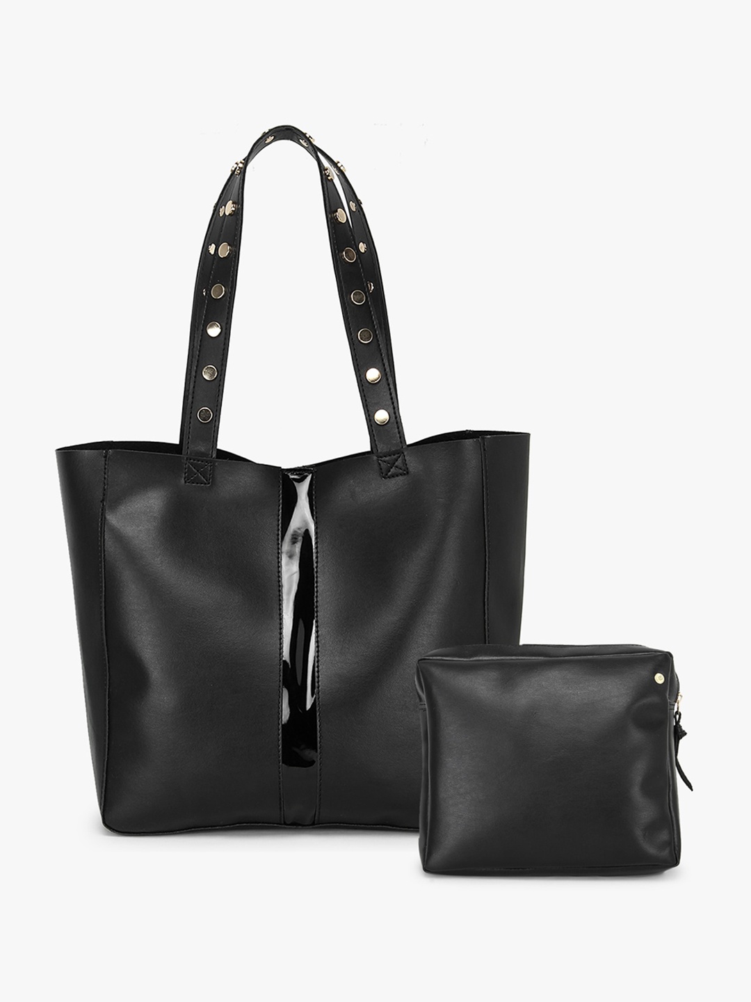 

yelloe Structured Shoulder Bag, Black