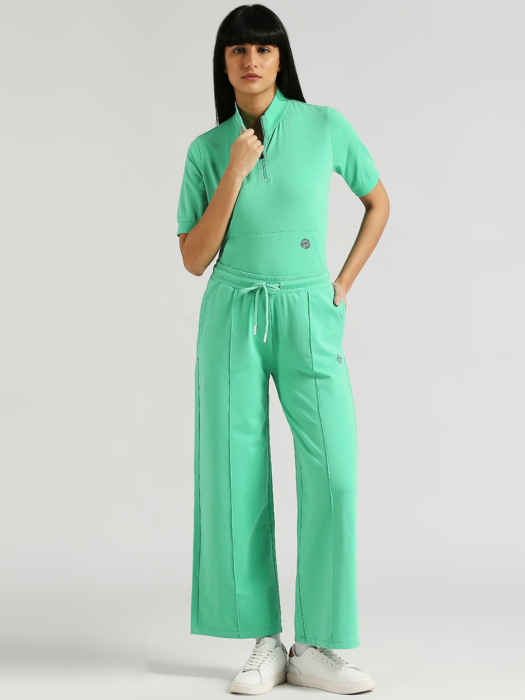

Pepe Jeans Women Relaxed-Fit Wide Leg Track Pant, Green
