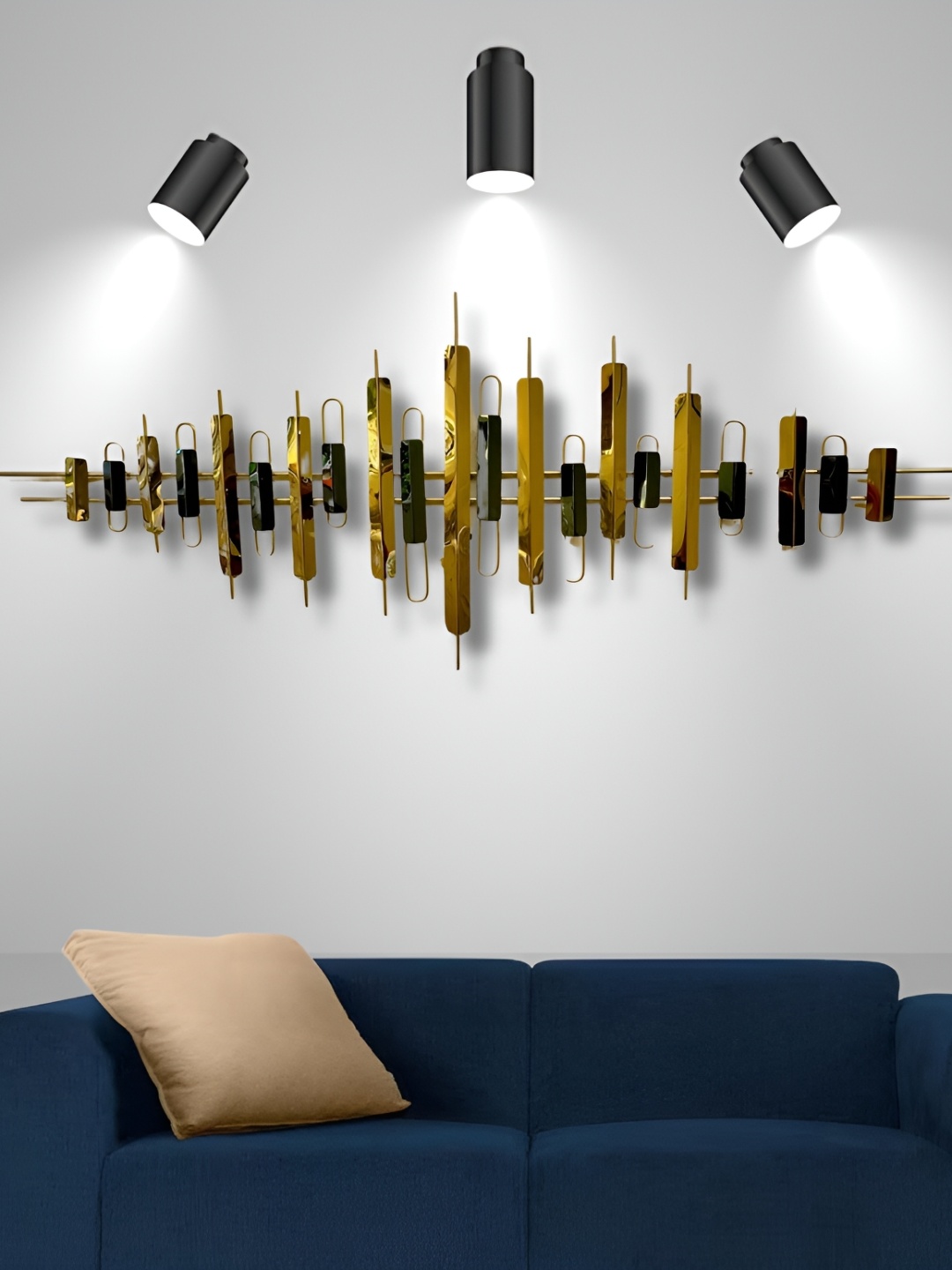 

PRANJALS HOUSE Gold-Toned Metal Aesthetic Wall Decor