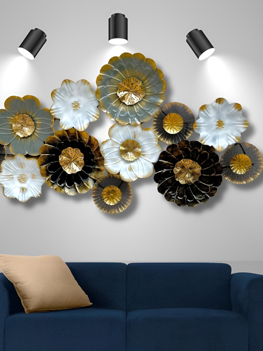 

PRANJALS HOUSE White Metal Hangings Wall Decor