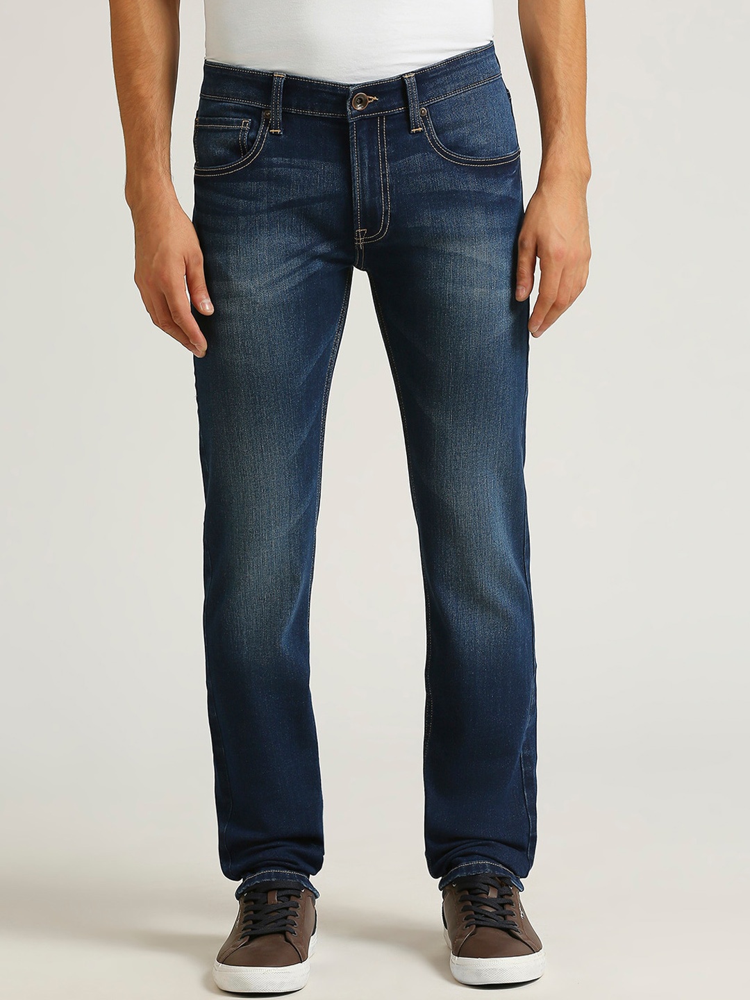 

Pepe Jeans Men Slim Fit Light Fade Stretchable Jeans, Blue