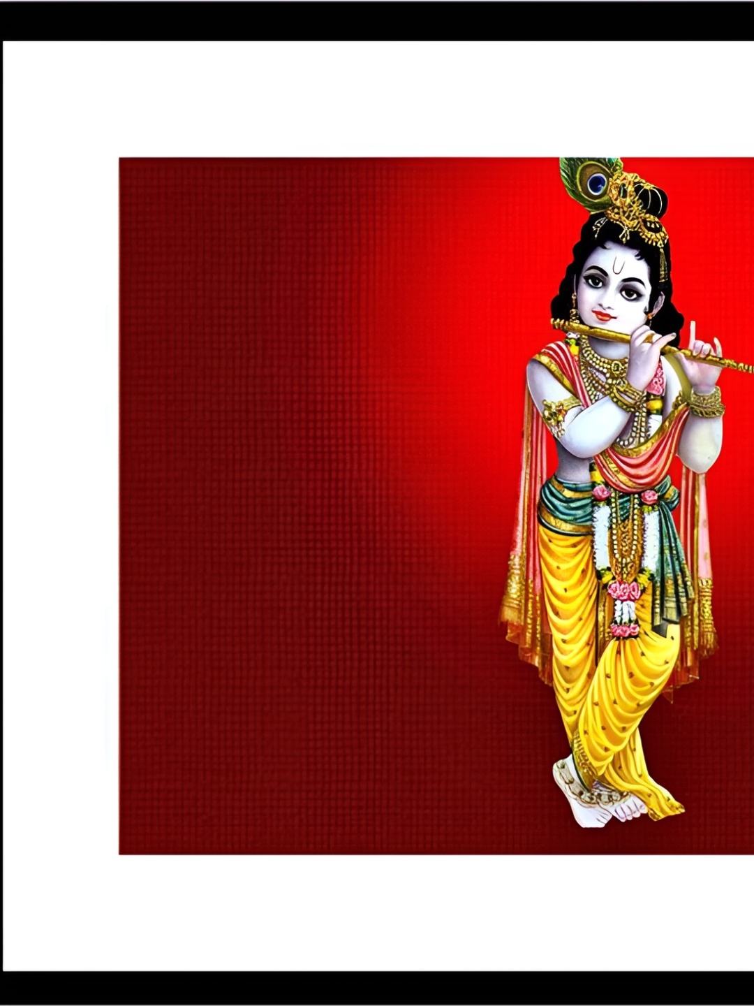 

Wallpics Red & White Religious Wall Poster