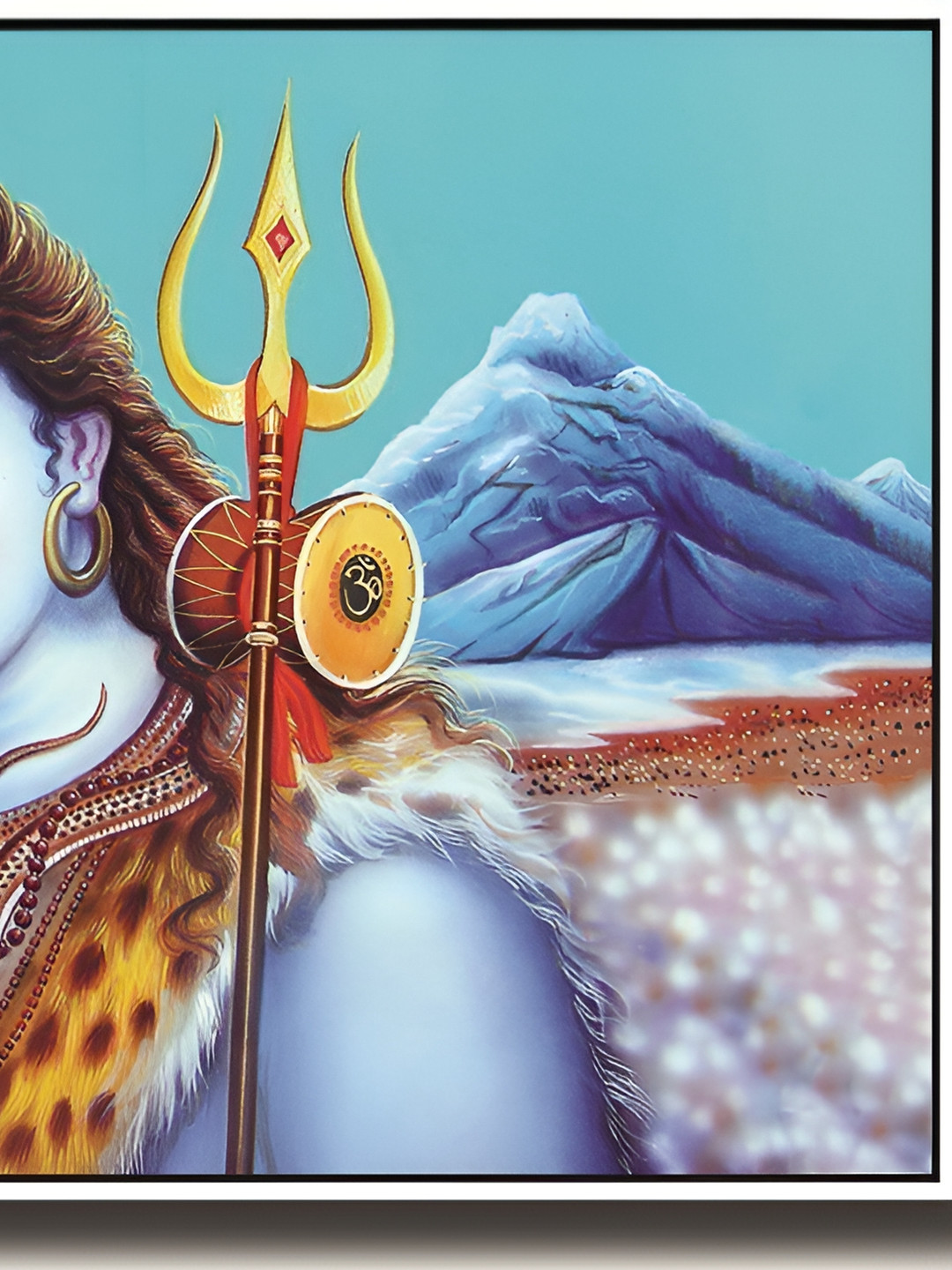 

Wallpics Blue & Brown Paper Paintings Wall Art