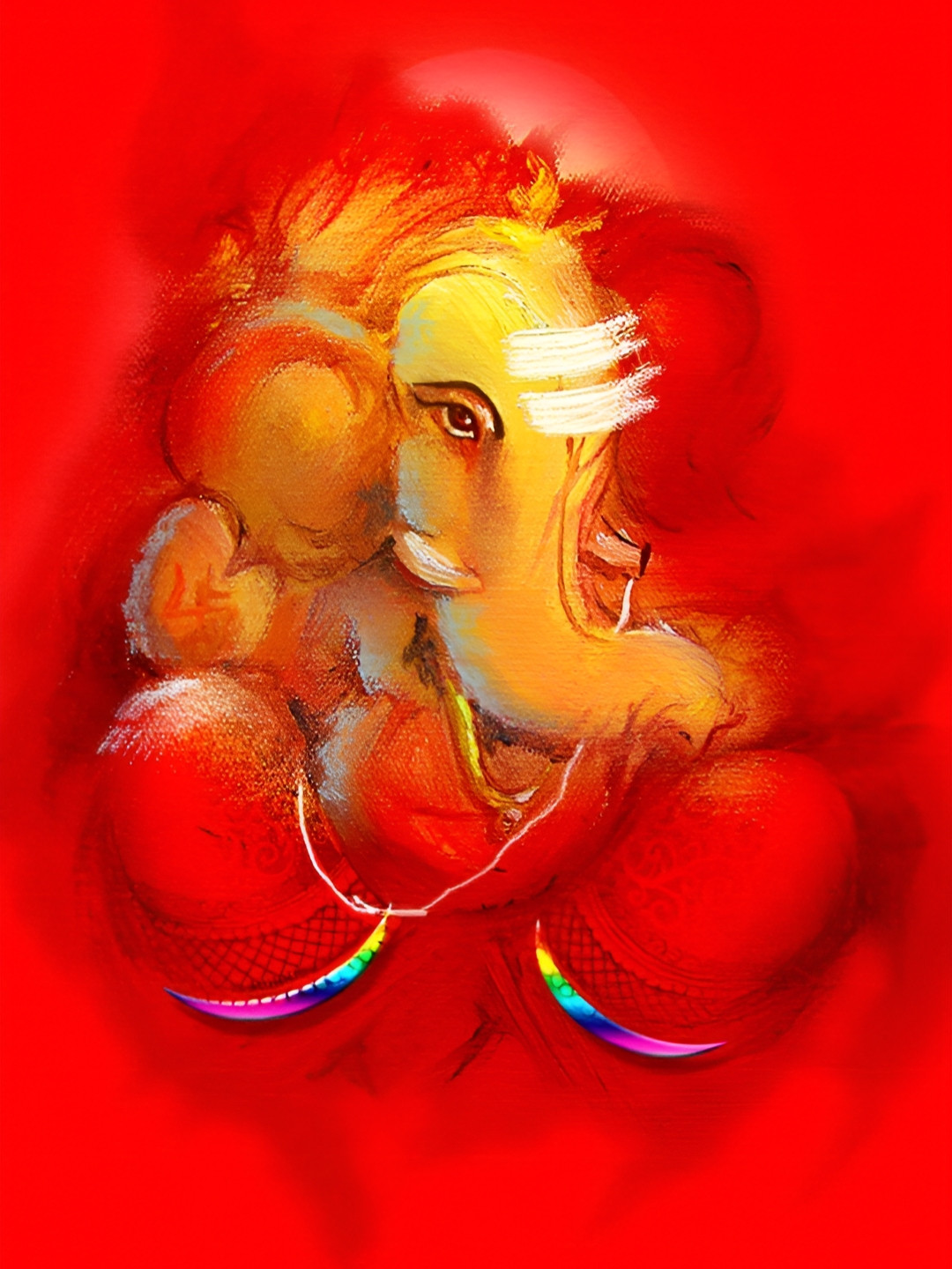 

Wallpics Red & Yellow Religious Printed Wall Poster