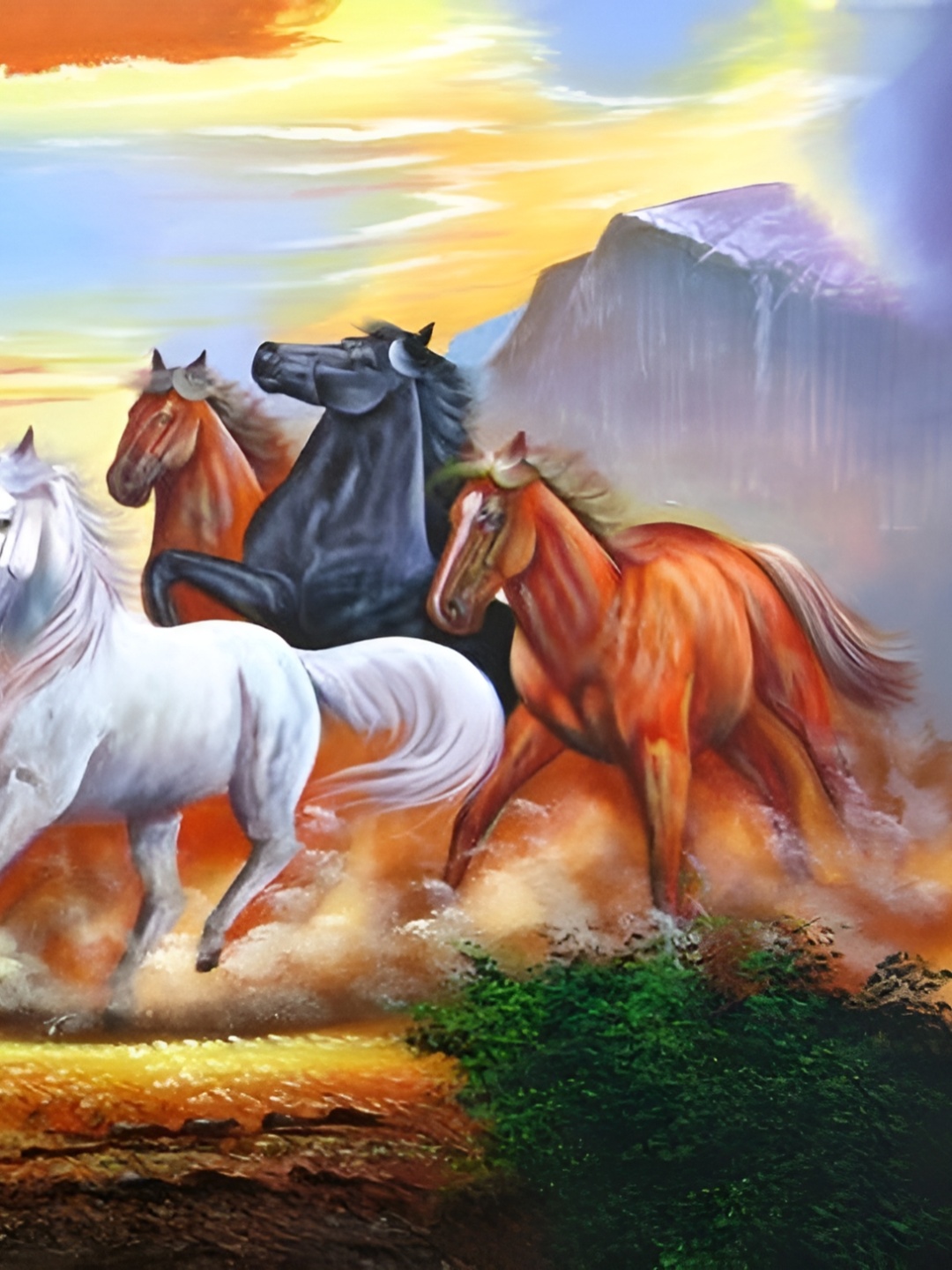 

Wallpics Brown & White Birds & Animals Printed Wall Poster