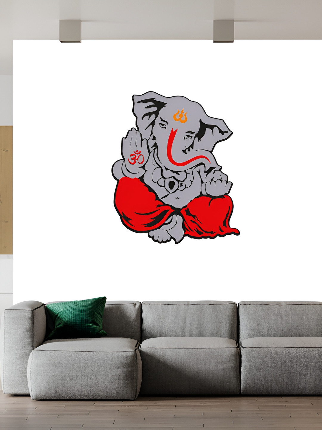 

Wallpics White & Red Religious Wall Poster