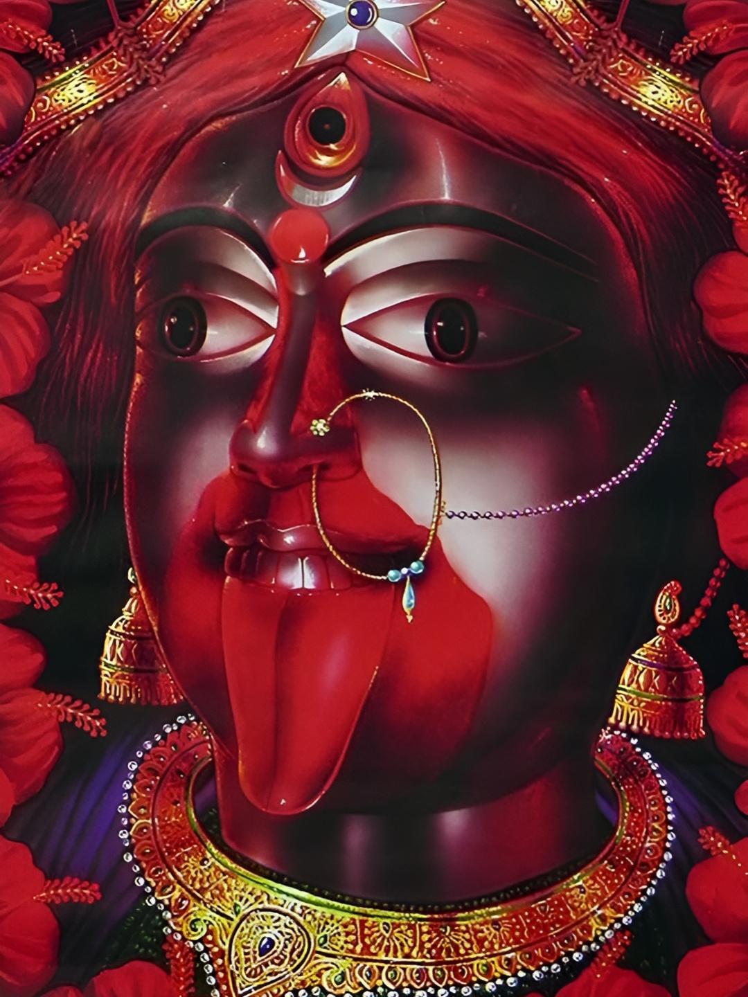 

Wallpics Black & Red Paper Paintings Wall Art